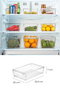 Hermia Set Organizador de Frigorífico Plástico Libre de BPA Transparente 20 x 32.5 x 7 cm 3 Piezas